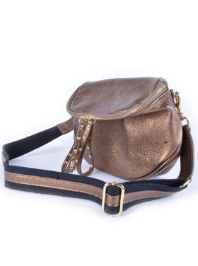 Leather waistbag  Metallic | 5526071