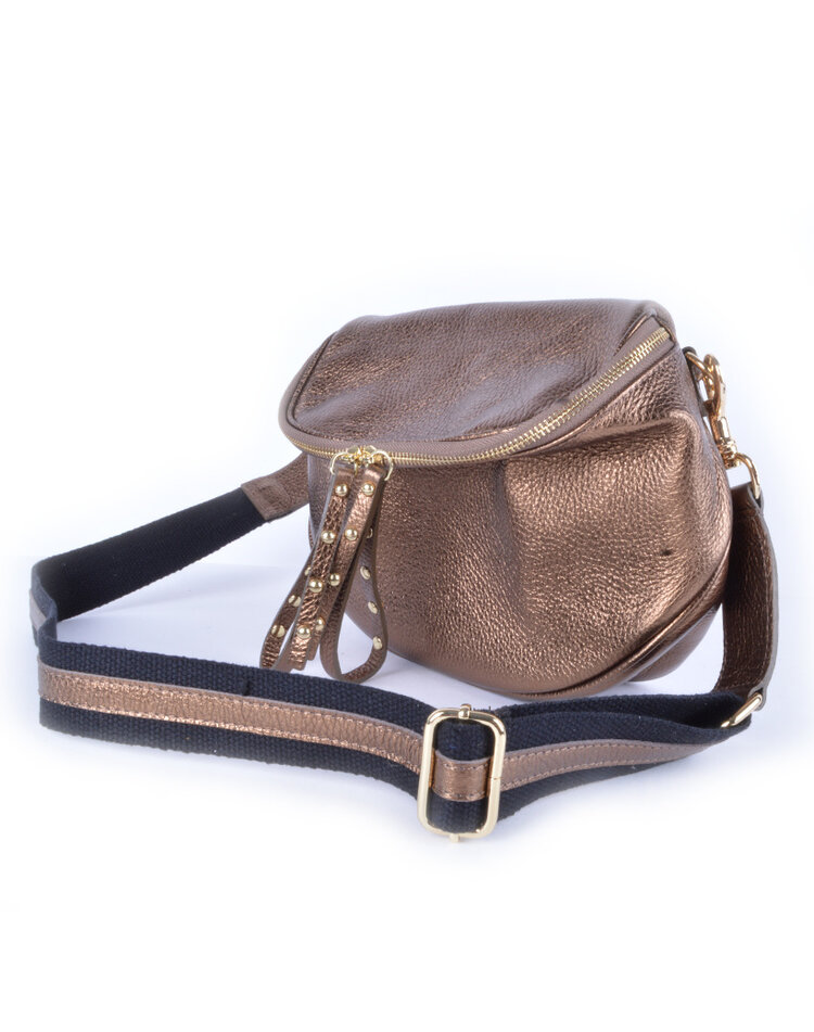 Leder-Gürteltasche Metallic | 5526071