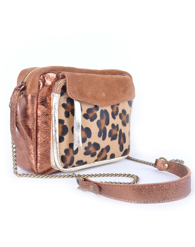 Lederen schoudertas Panter | 552850