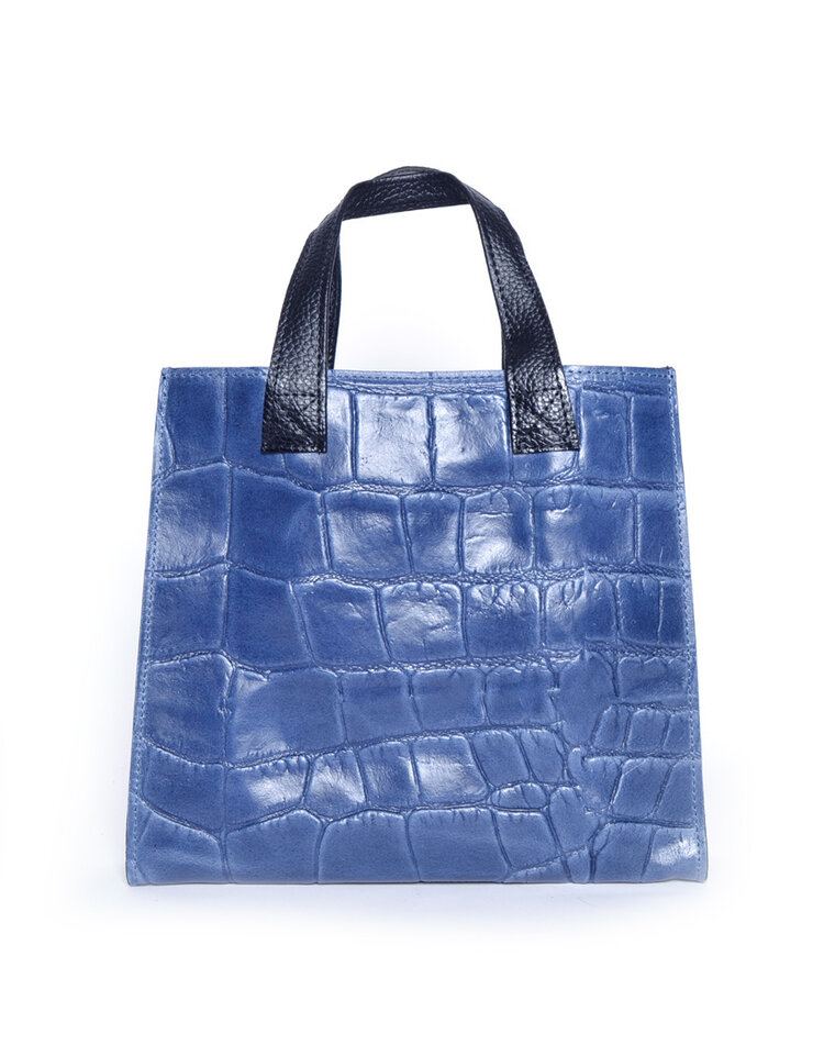 Leather handbag | Square  - Mat | 552572