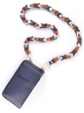 Schouderband gevlochten metallic Smal | 5590892