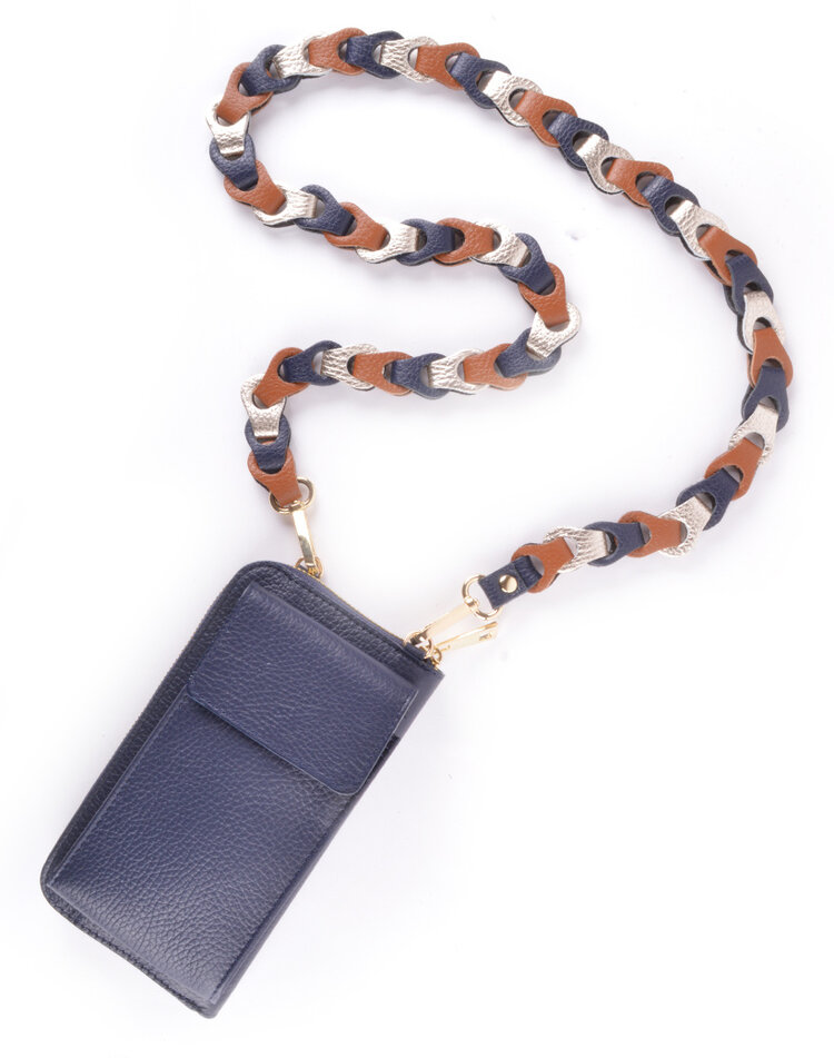 Schulterriemen geflochten Metallic | 5590892