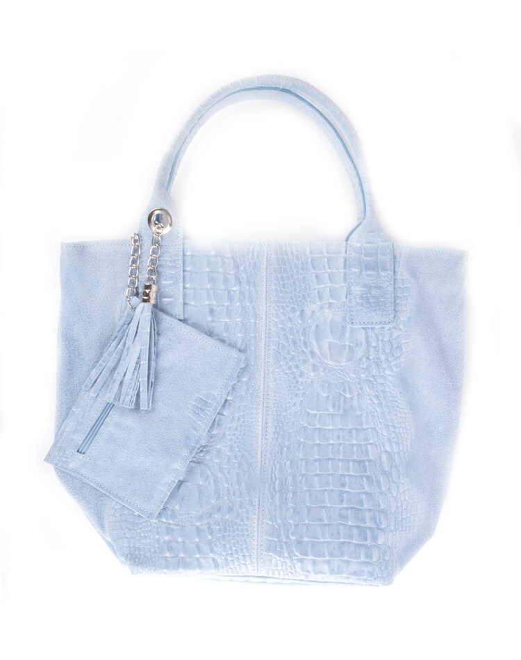Wildleder-Shopper Kroko | 5525490