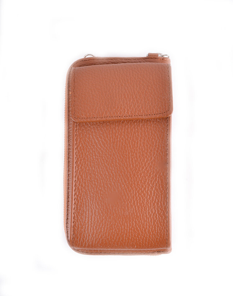 Leder-Geldbörse / Handytasche