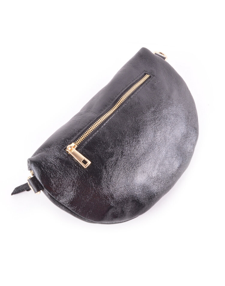 Leder-Gürteltasche | Metallic | 5528150