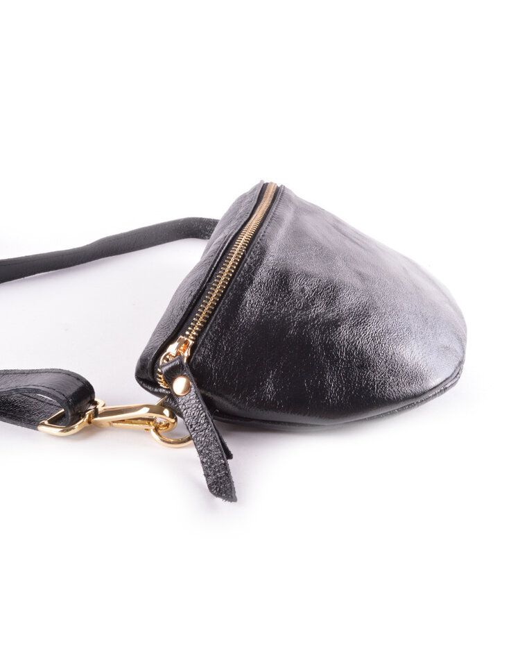 Leder-Gürteltasche | Metallic | 5528150