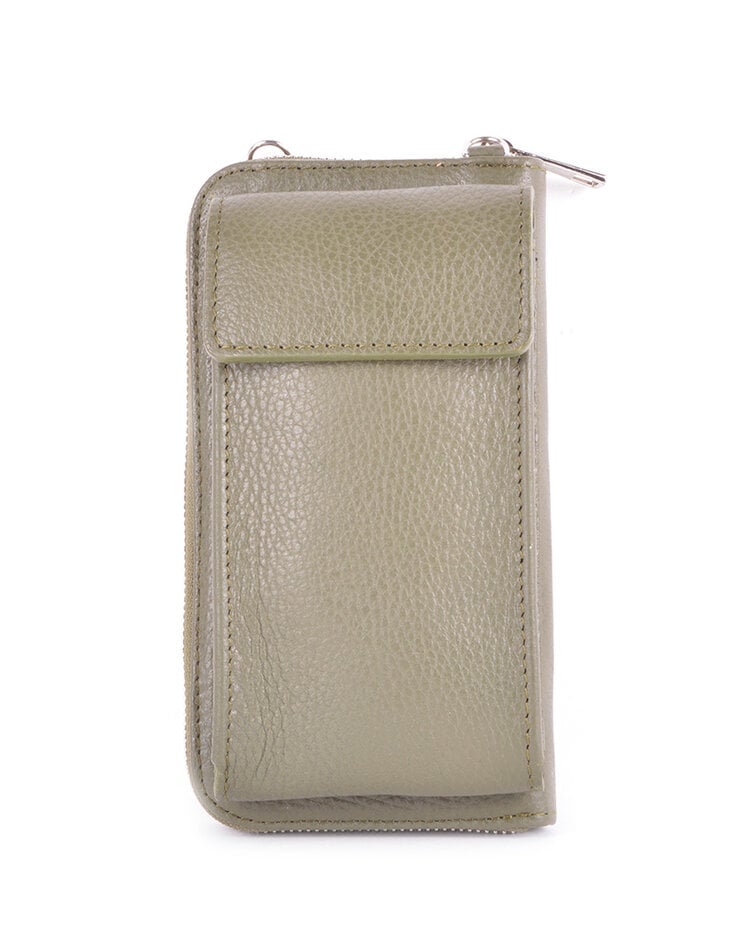 Lederen portemonnee / telefoontasje