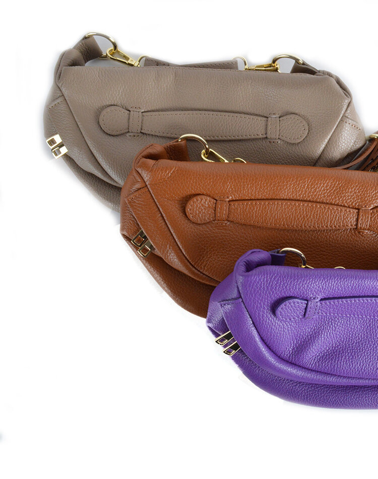 Lederen schoudertas of belt bag | 2-in-1 | 552498