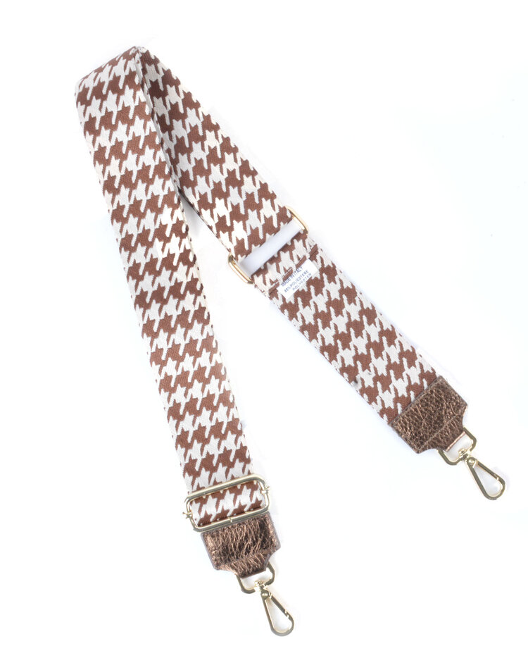 Schouderband | pied de poule Metallic