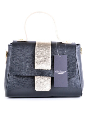 Lederen handtas 2 Combi kleuren | 9001551