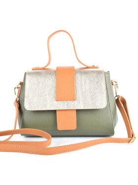 Lederen handtas 3 Combi kleuren | 9001552