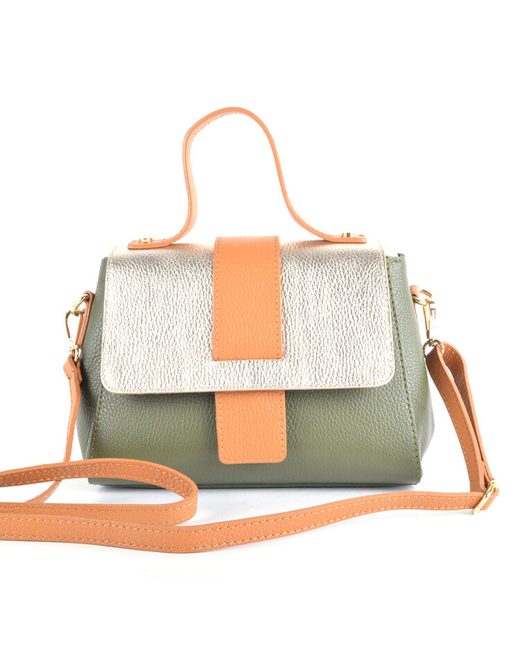 Leather handbag 3 Combi colours | 9001552