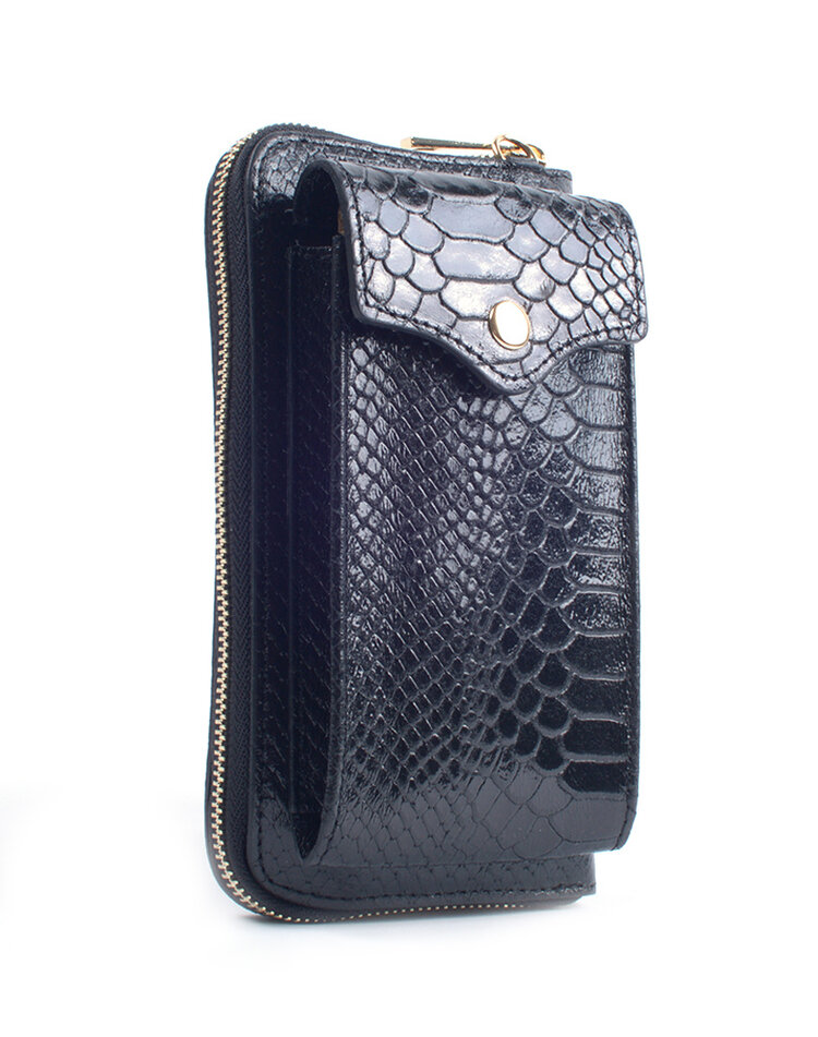 Snake metallic portemonnee / telefoontasje | 5527451