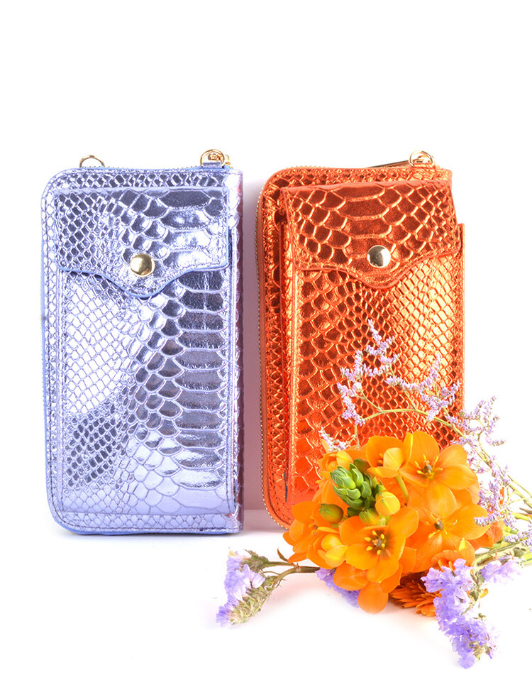Snake Metallic Geldbörse / Handytasche | 5527451