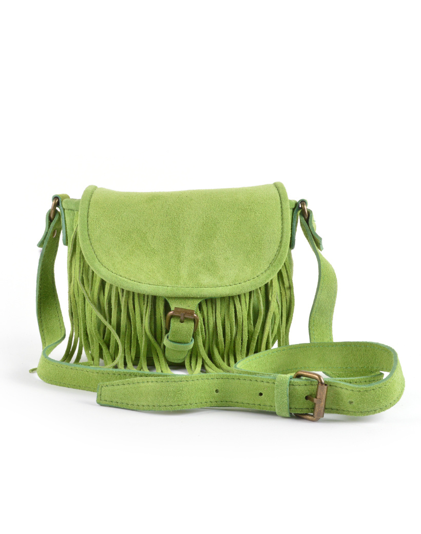 Giuliano Leather Suède schoudertas | Franjes | 552881, foto 2 van 6