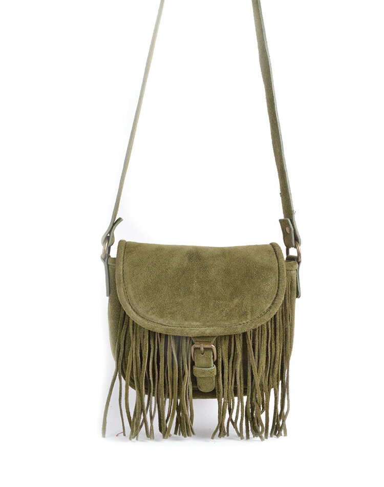 Giuliano Leather  Wildleder-Schultertasche | Fransen | 552881