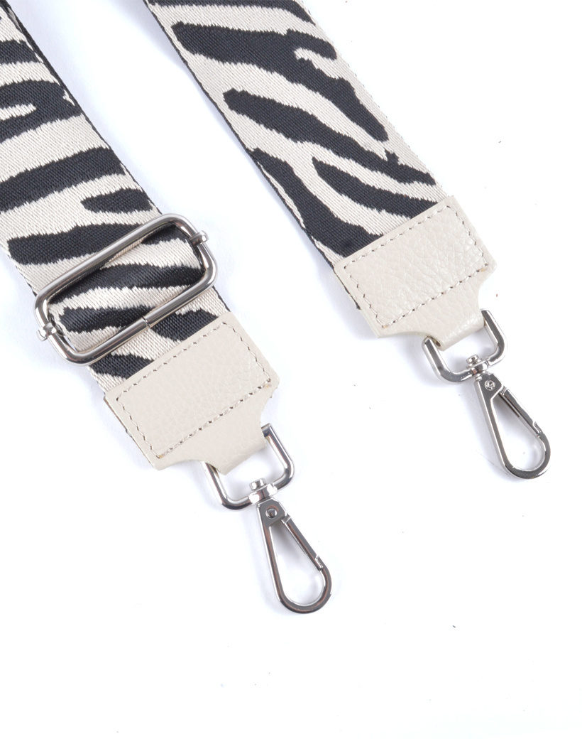 Schouderband | Zebra Zilver, foto 2 van 4