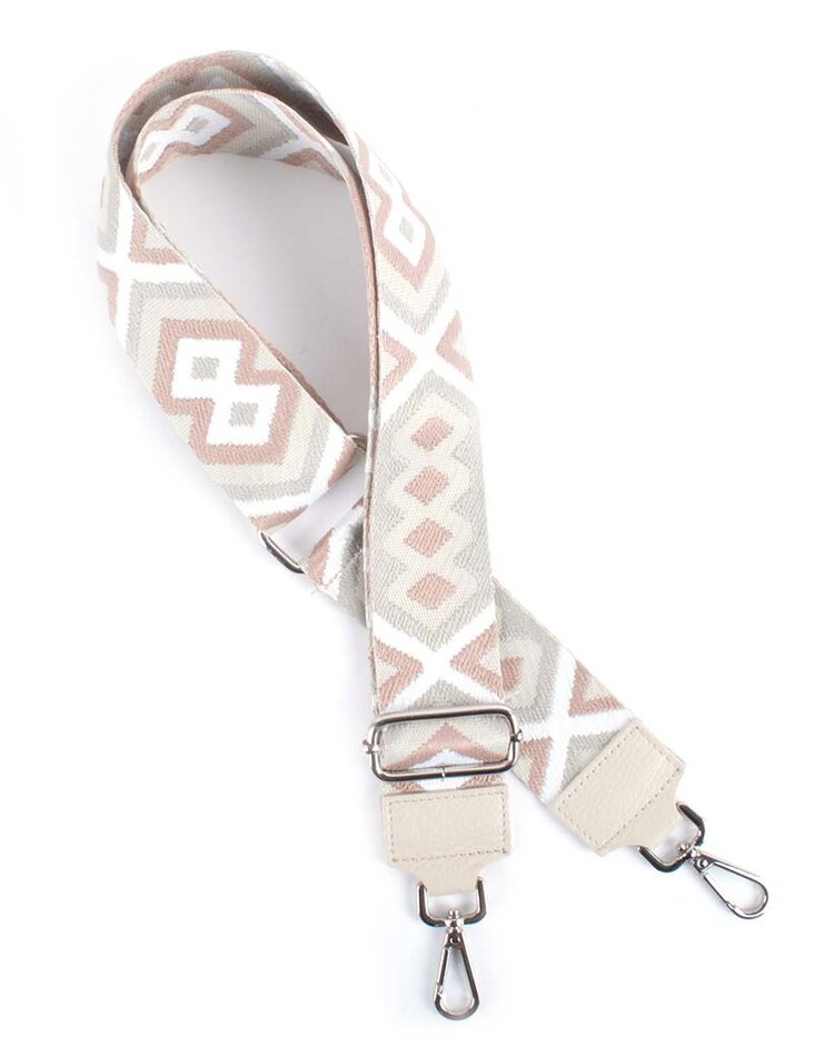 Bagstraps |  Carpet  silver