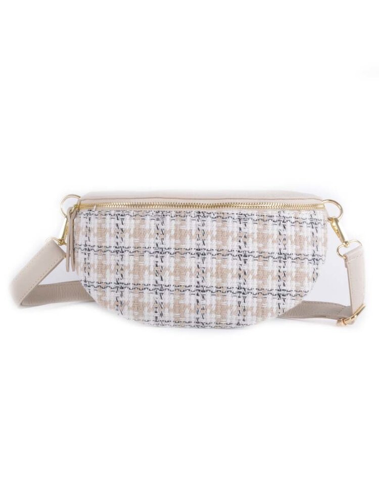 Leder-Gürteltasche Hahnentritt | 552900