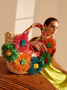 Beachbag Strandtas bloemen | 10326