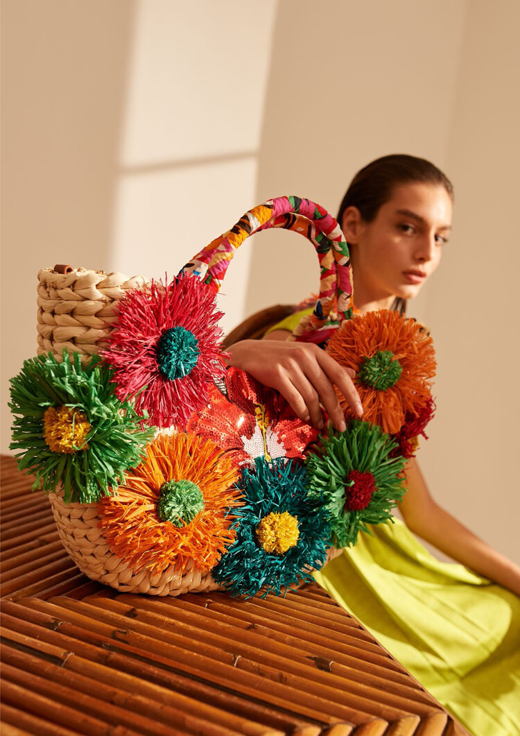 Beachbag Strandtas bloemen | 10326