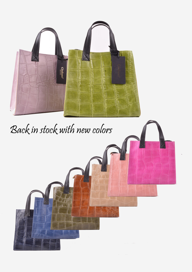 Leder-Handtasche | Quadratisch - Matt | 552572