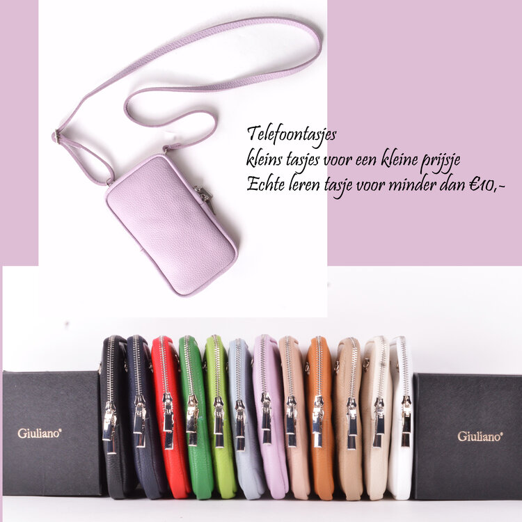 Kleine Leder-Schultertasche | Lang | 900041