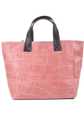 Leather handbag | Pebbles - Mat