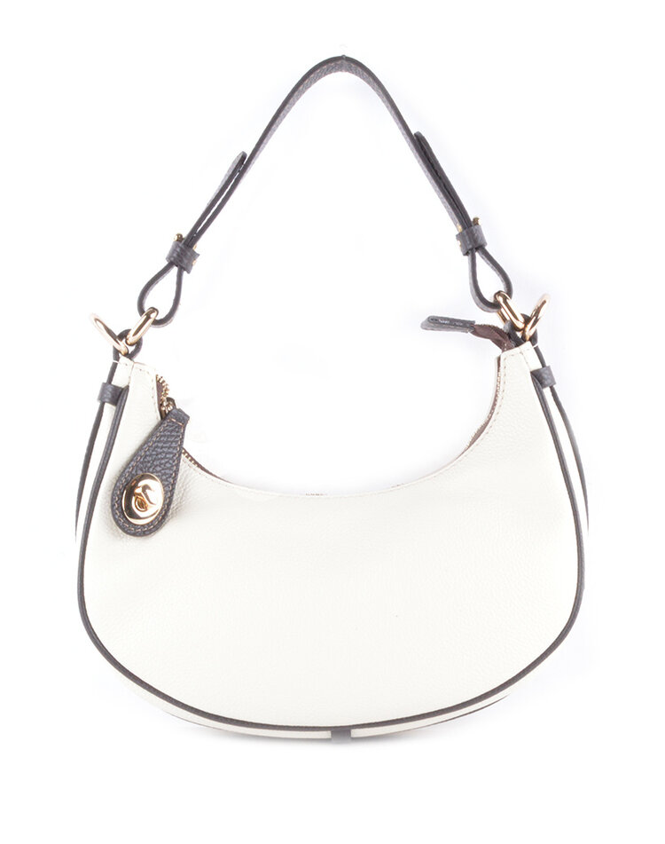 Kleine Leder-Handtasche zweifarbig | 552877