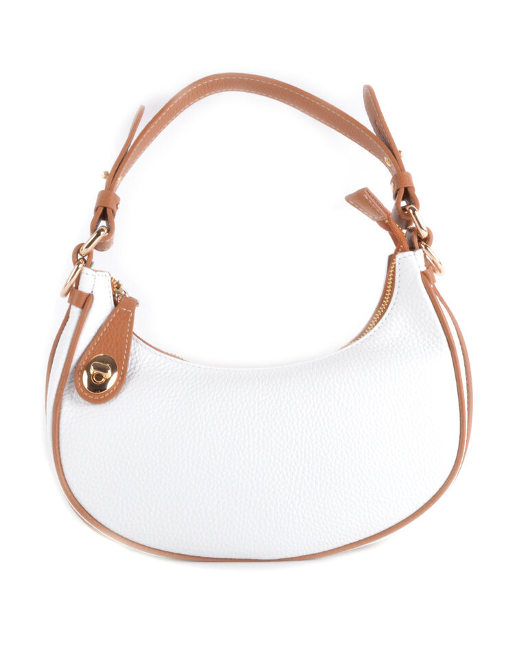 Kleine Leder-Handtasche zweifarbig | 552877