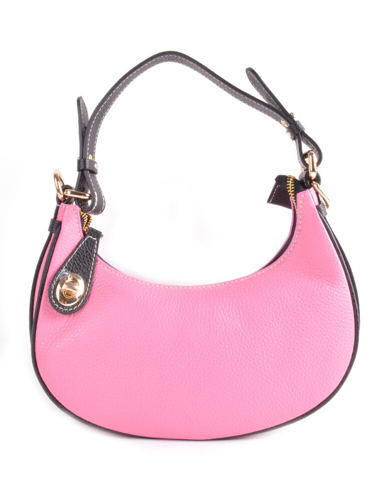 Kleine Leder-Handtasche zweifarbig | 552877