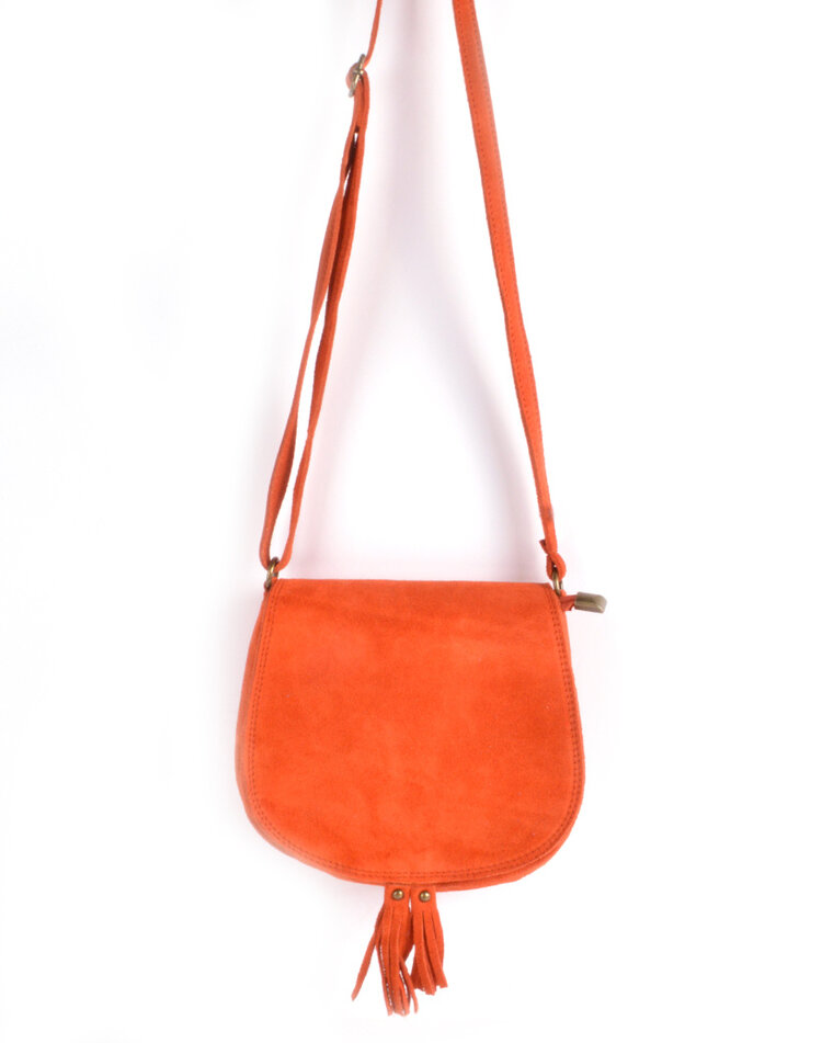 Kleine Wildleder-Schultertasche | 552507