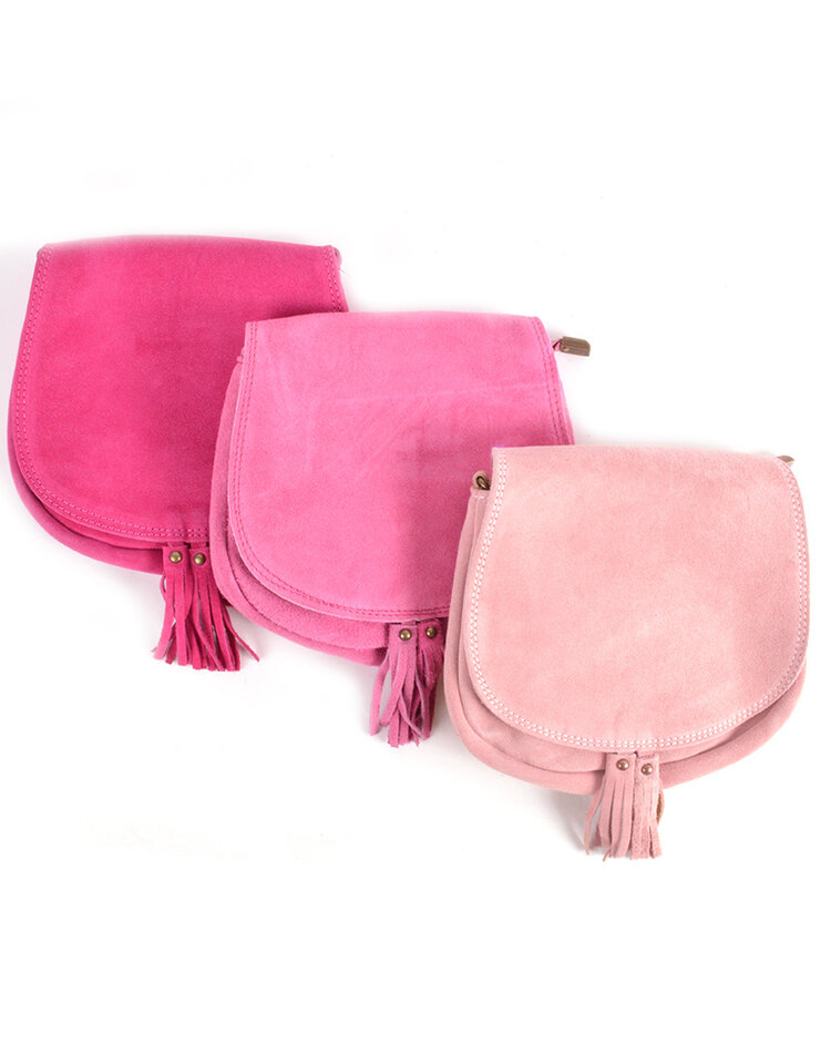 Kleine Wildleder-Schultertasche | 552507