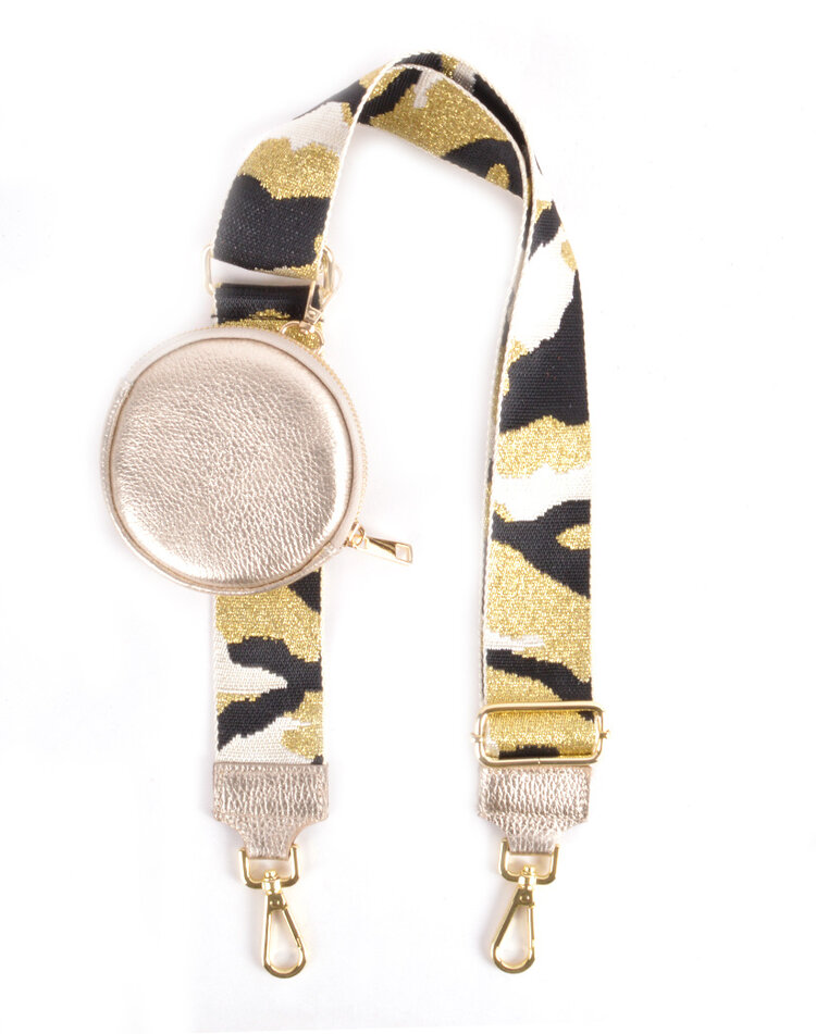 Leder-Etui - Rund Metallic | 5590982