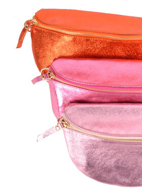 Leder-Gürteltasche | Metallic | 5528150