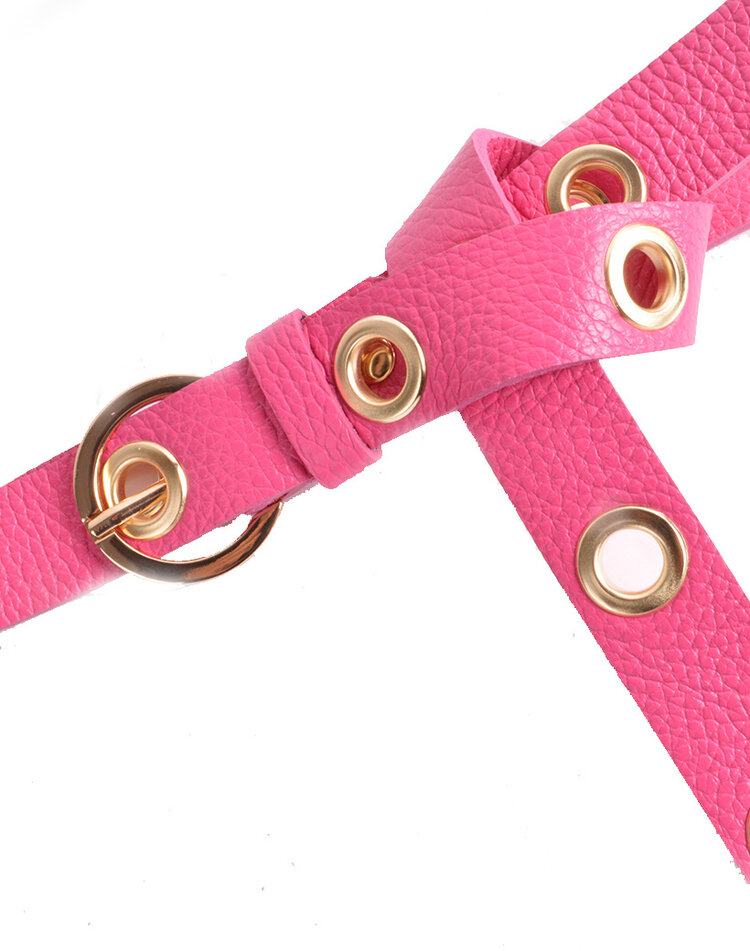 Belt - Metal holes leather  | 559087