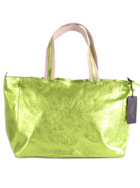 Lederen shopper | Metallic | 552707