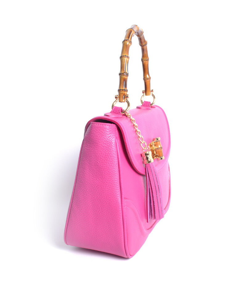 Leder-Handtasche Bambus | 552665