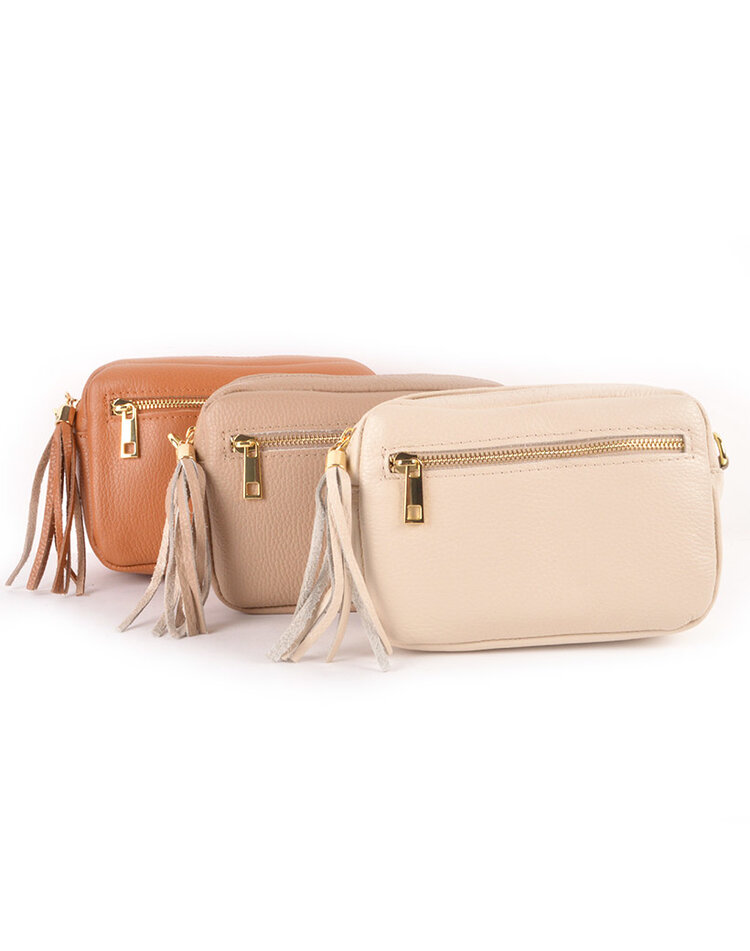 Lederen schoudertas | 552185