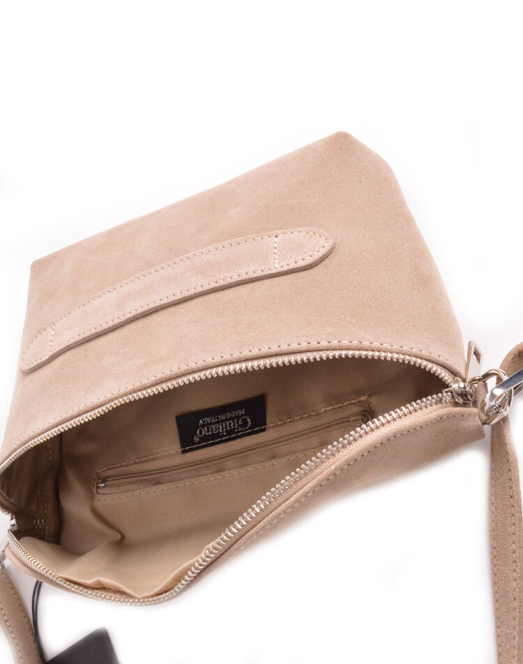 Suede schoudertas | 552908