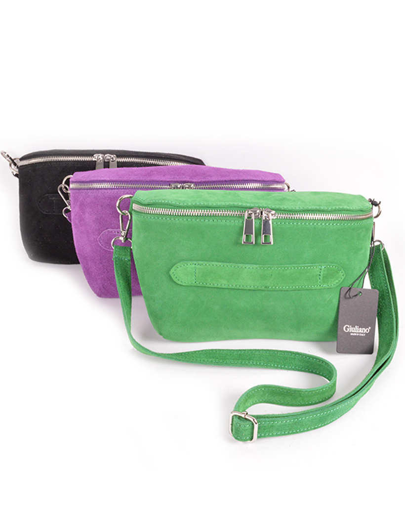 Suede schoudertas | 552908
