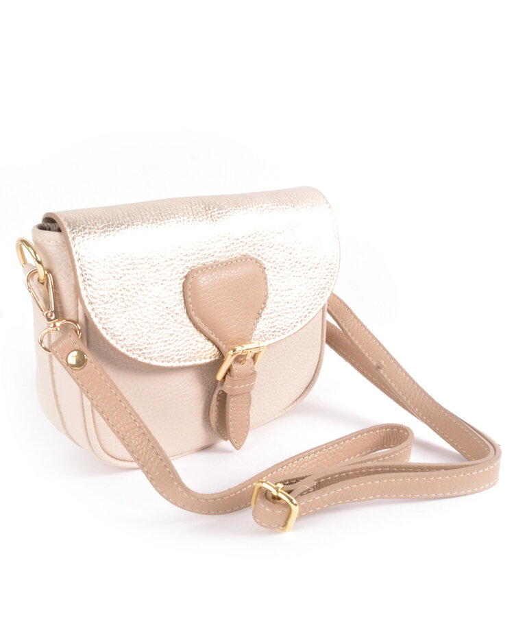 Lederen schoudertas multi color | 552793