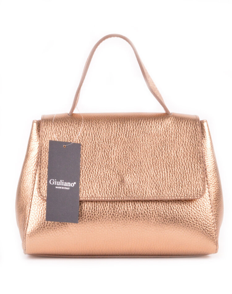 Lederen handtas metallic | 5525290