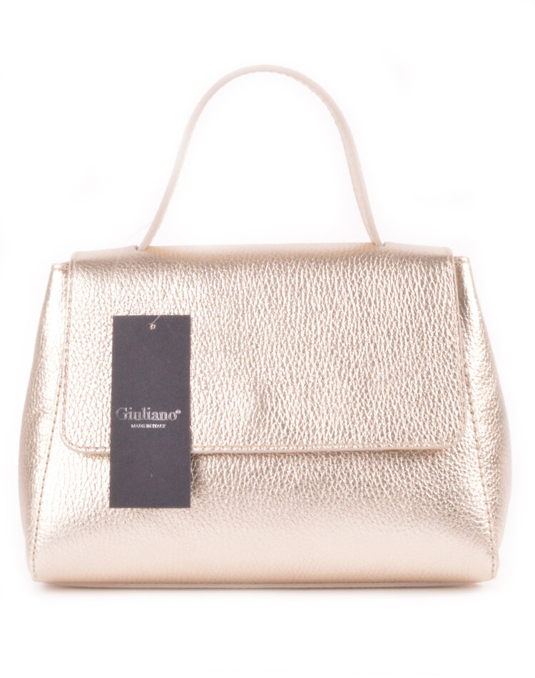 Lederen handtas metallic | 5525290