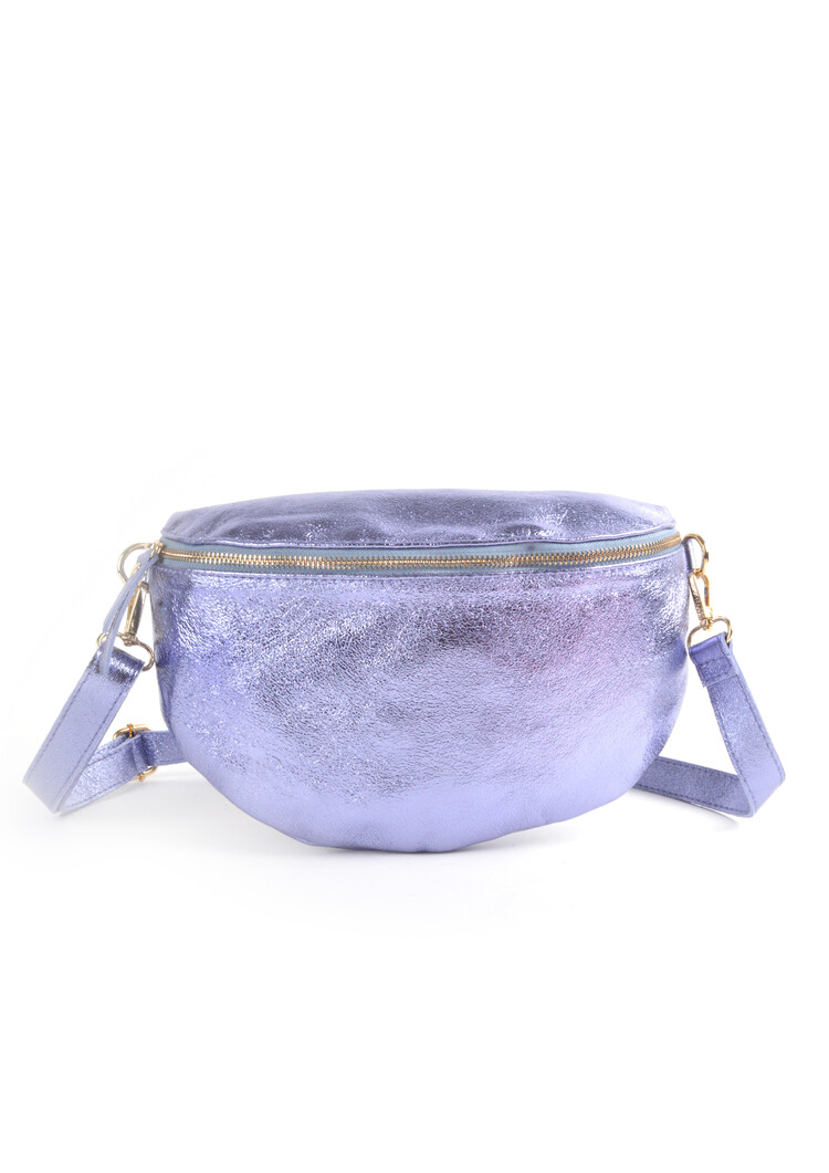 Leder-Gürteltasche | Metallic | 5528150