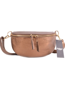 Leather metallic waistbag | 5528460