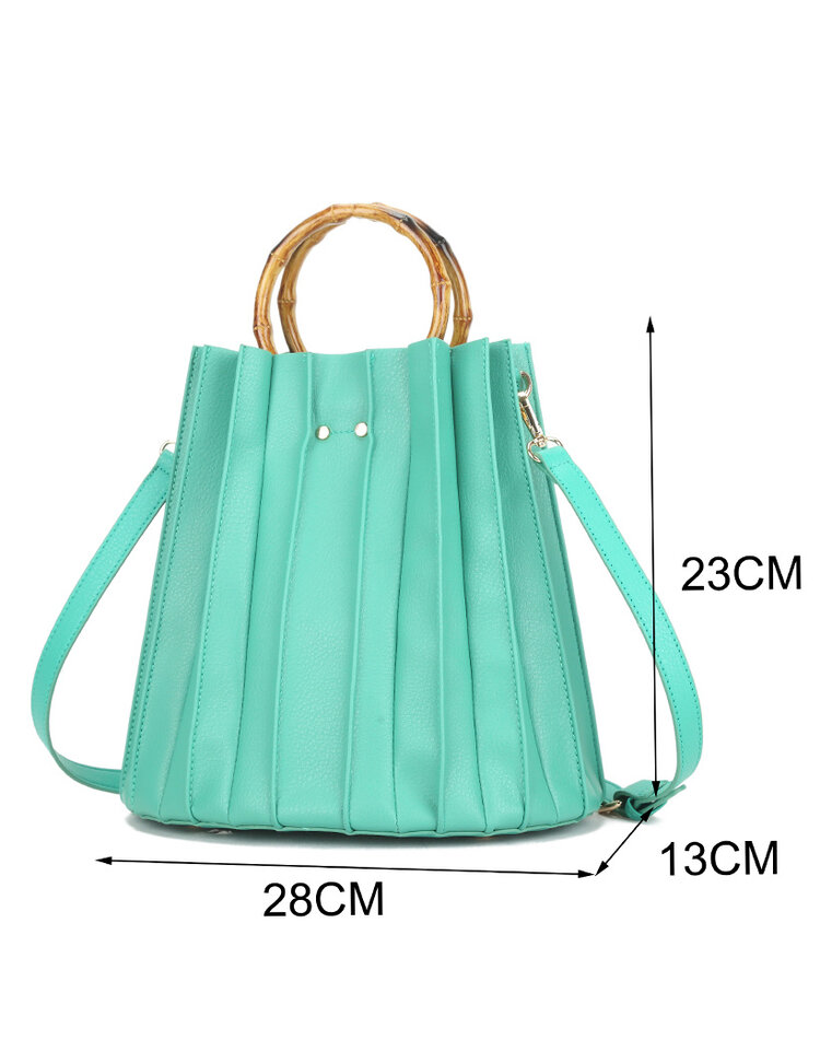 Kunstleder-Handtasche | Etui - Bambus | 50072