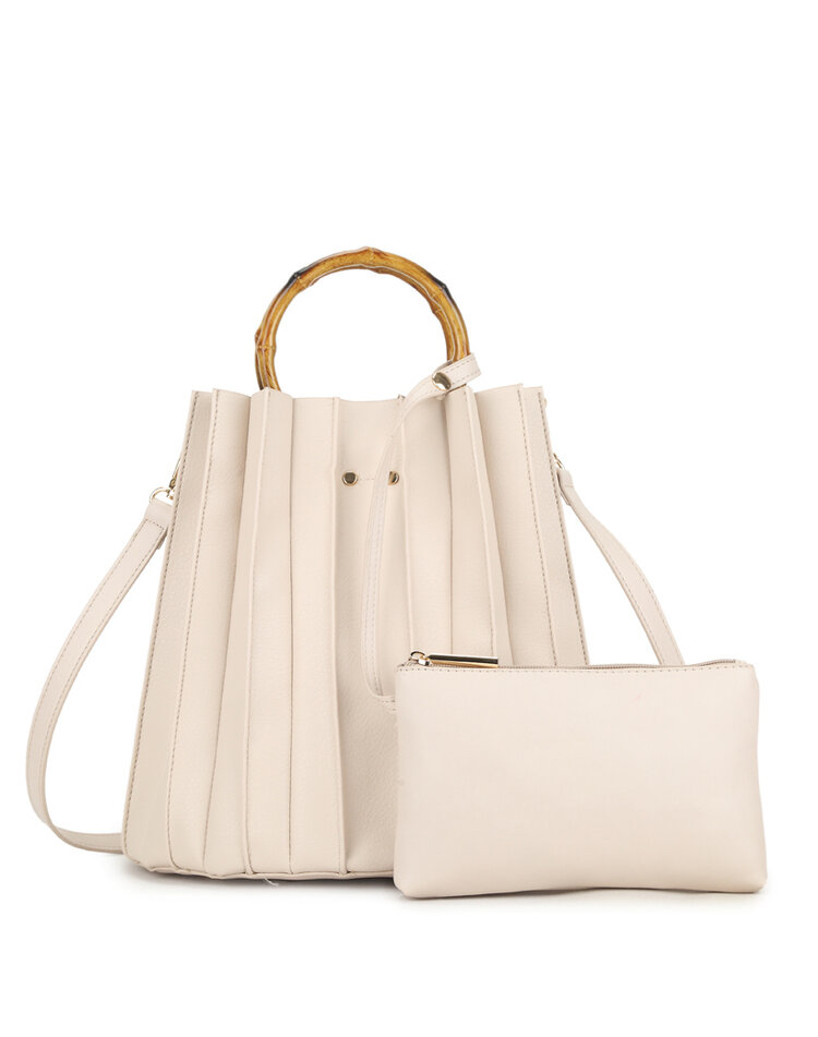 Artificial leather handbag  | Etui- Bamboo | 50072