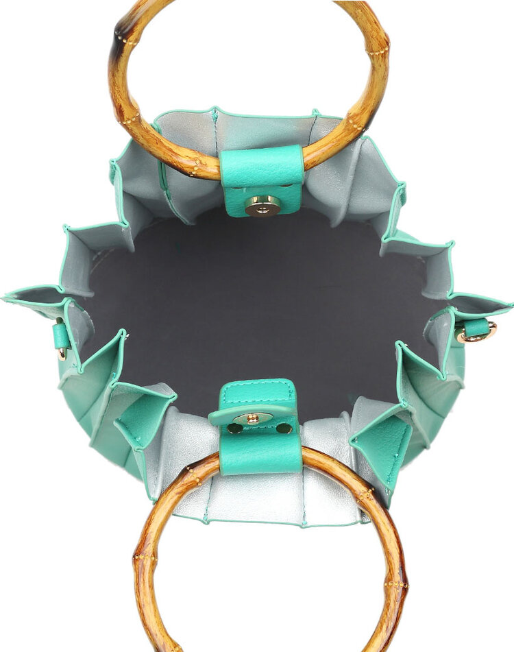 Kunstleder-Handtasche | Etui - Bambus | 50072
