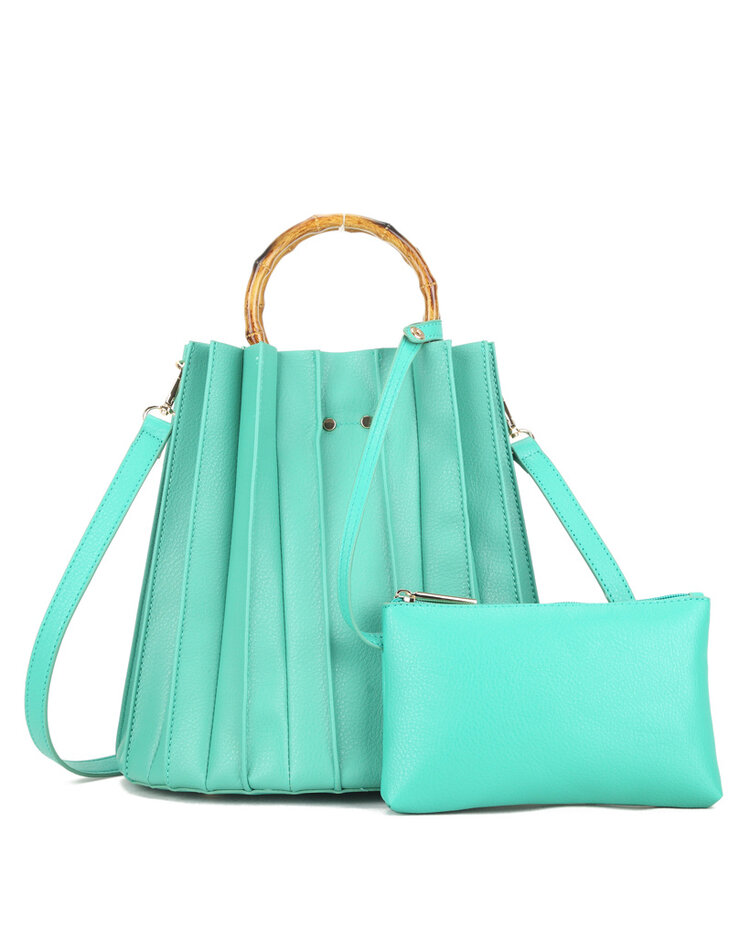 Artificial leather handbag  | Etui- Bamboo | 50072